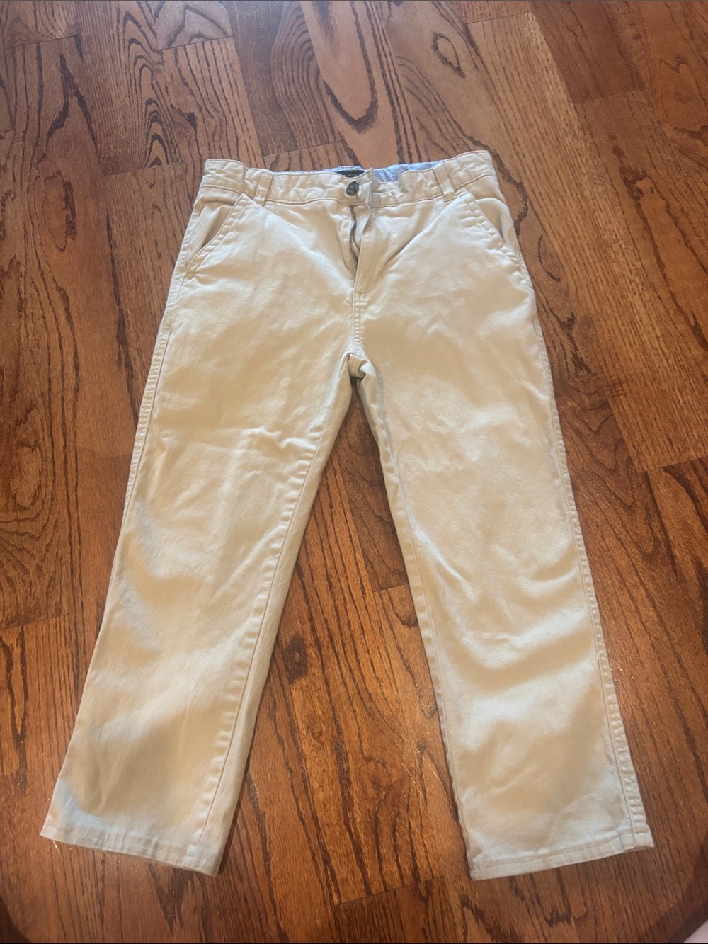 Tommy Hilfiger Boys Cream Khaki Dress Pants